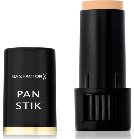 Max Factor Pan Stik Foundation, 25 Fair, Full Coverage and Smooth Texture for Dewy Skin Look, 9 g 774265