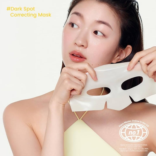 BIODANCE Radiant Vita Niacinamide Real Deep Face Mask 4 Pcs | Hydrogel Overnight Mask | Tone Correction, Texture Refining and Radiant Glow | Korean Face Mask for Glass Skin | Korean Skincare