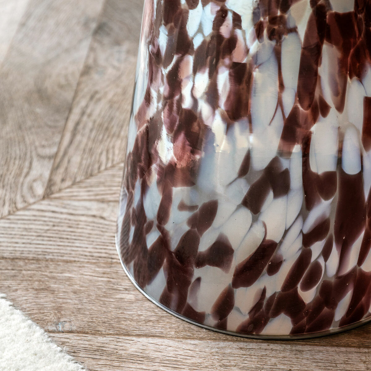 Gallery Murano Brown Glass Side Table