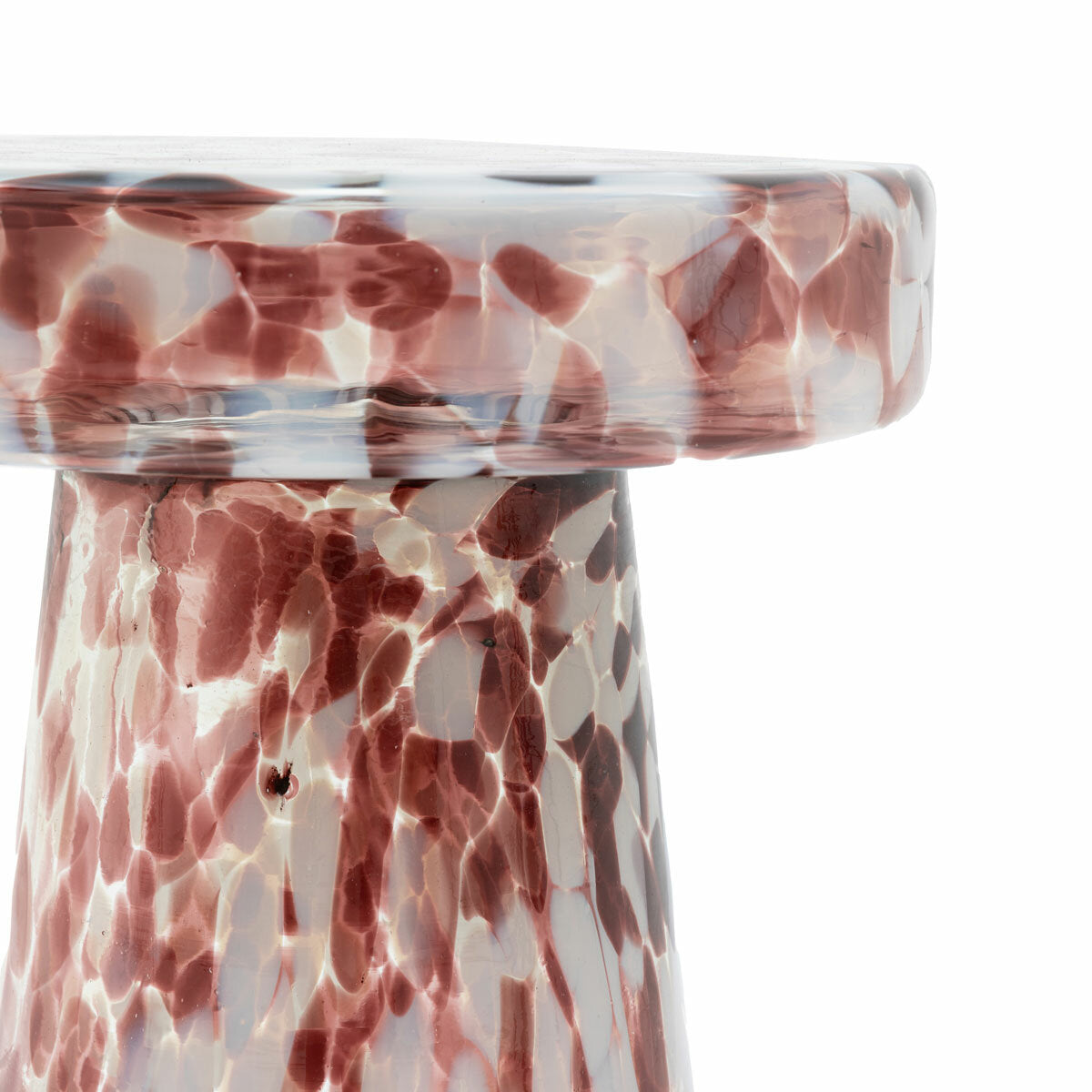 Gallery Murano Brown Glass Side Table