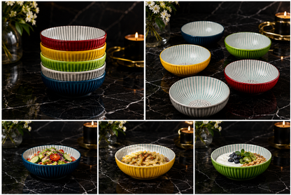 Signature Housewares Stoneware Bowls, 10 Piece