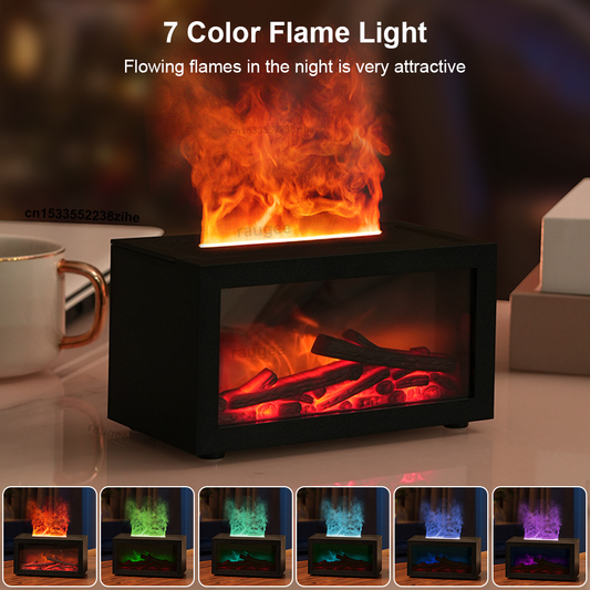 Fireplace Humidifier Aroma Flame Humidifier Fragrance
Diffuser Aromatherapy Essential Oil Diffuser Fire
Humidifier for Home Room
