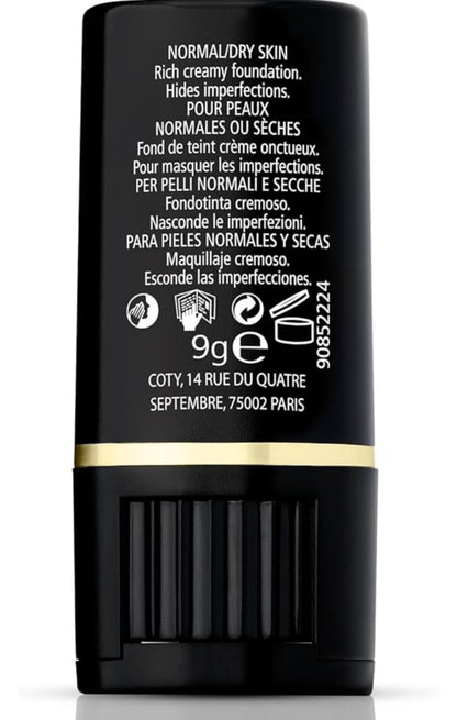 Max Factor Pan Stik Foundation, 25 Fair, Full Coverage and Smooth Texture for Dewy Skin Look, 9 g 774265