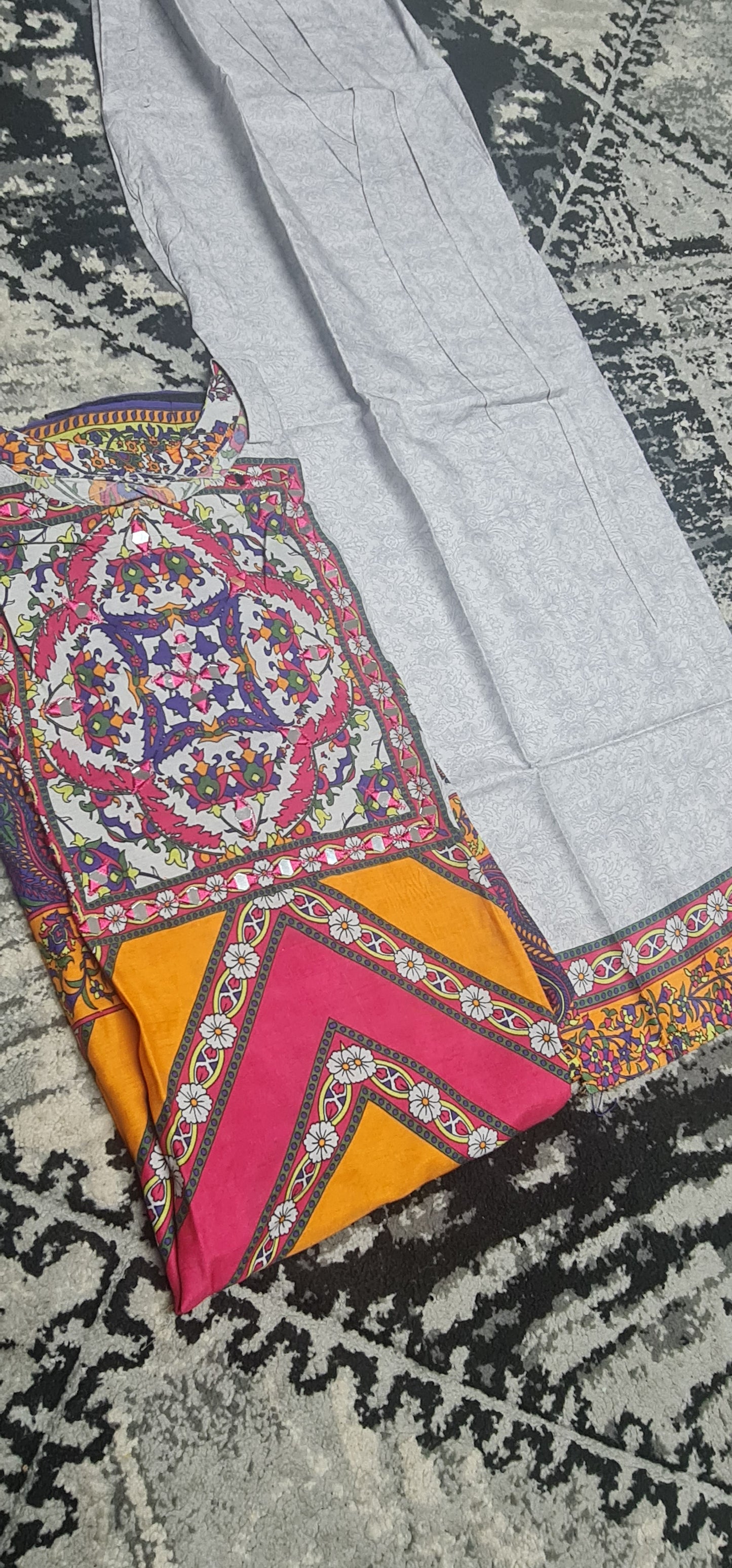Asian suit Pakistani 2pc dress suit kurta trouser dress gift idea