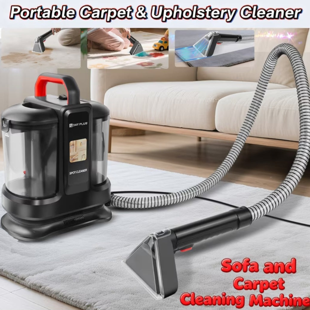 Handheld Spot Carpet Cleaner, Portable Wet & Dry Vacuum Cleaner With Dual Water Tank, Upholstery & Sofa Cleaner For Stains Spills Pet Messes, Lightweight Car Seat Carpet Cleaning Machine