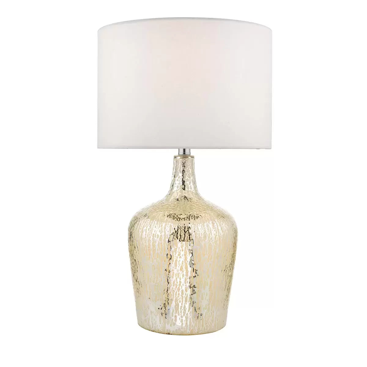 Lolek Silver Glass Dual Light Table Lamp