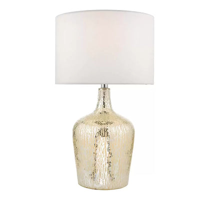 Lolek Silver Glass Dual Light Table Lamp