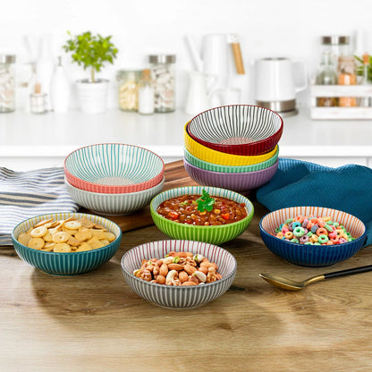Signature Housewares Stoneware Bowls, 10 Piece