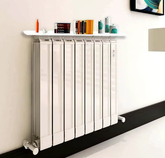 Modern Floating Shelf Cover for Radiators, Available in Sizes 60, 90, And 120 Cm, Made of MDF, Suitable for Offices, Living Rooms, And Kitchens
