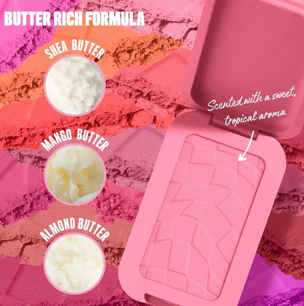 NYX Professional Makeup Buttermelt Powder Blush, Up To 12H Wear, Seamless Blending, Fade and Transfer Resistant, With Shea and Mango Butter, Vegan Formula, Shade: Butta Together