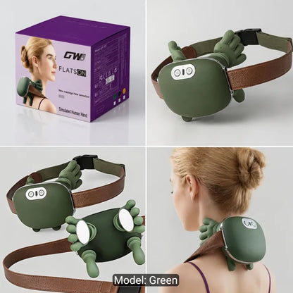 USB-Powered Neck and Shoulder Heating Massager with 6D Handcrafted Simulation Design for Neck, Shoulder, and Back Massage. It Also Provides Deep Kneading for Shoulders and Legs, Making It an Ideal Gift for the Elderly