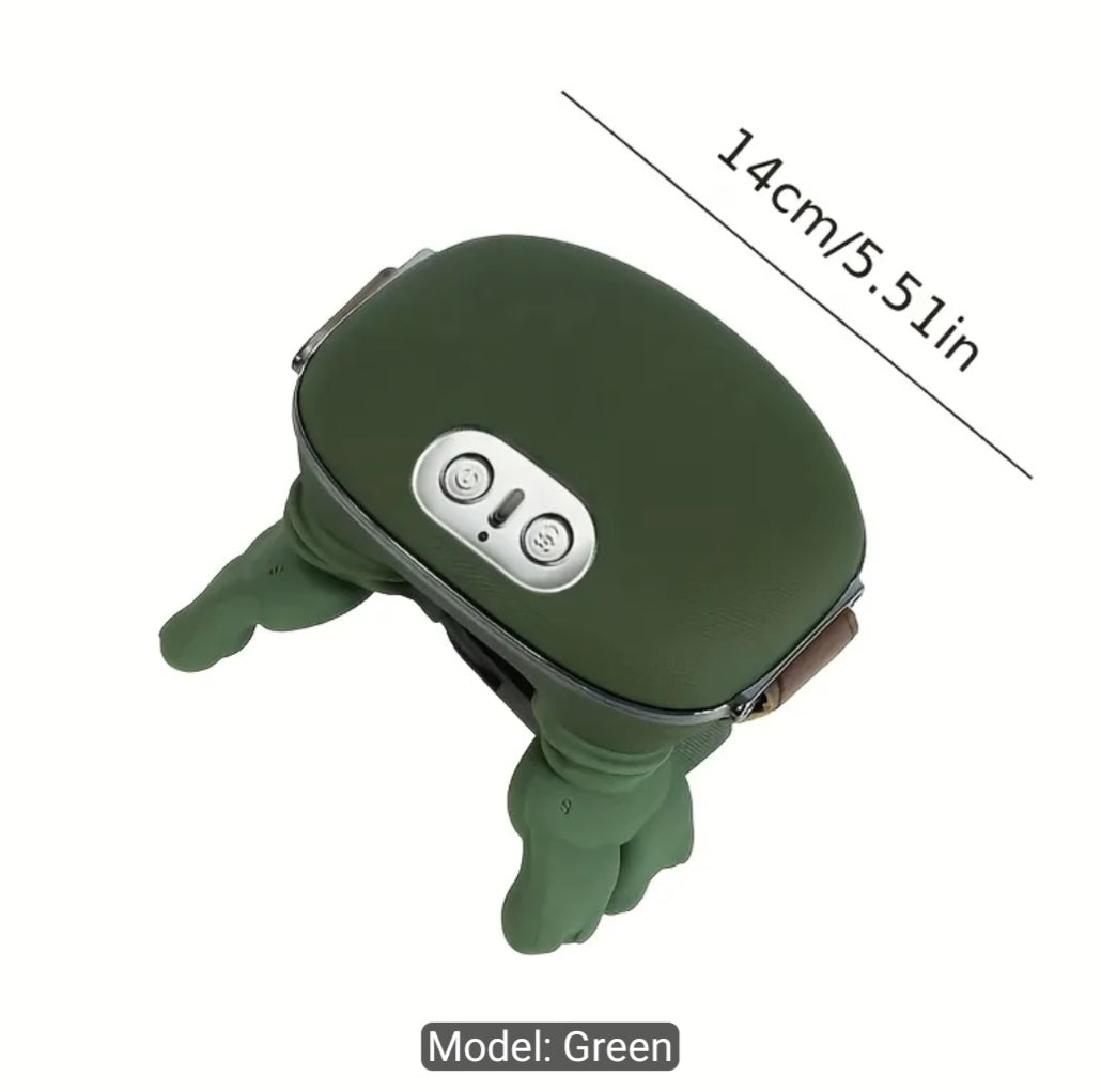 USB-Powered Neck and Shoulder Heating Massager with 6D Handcrafted Simulation Design for Neck, Shoulder, and Back Massage. It Also Provides Deep Kneading for Shoulders and Legs, Making It an Ideal Gift for the Elderly