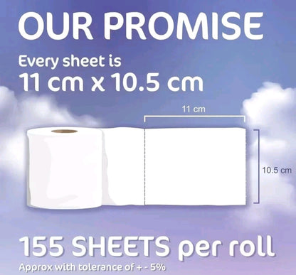 Panda 120 Pack Softensse Cuddle Toilet Rolls 3 Ply Quilted Tissue  Soft Paper