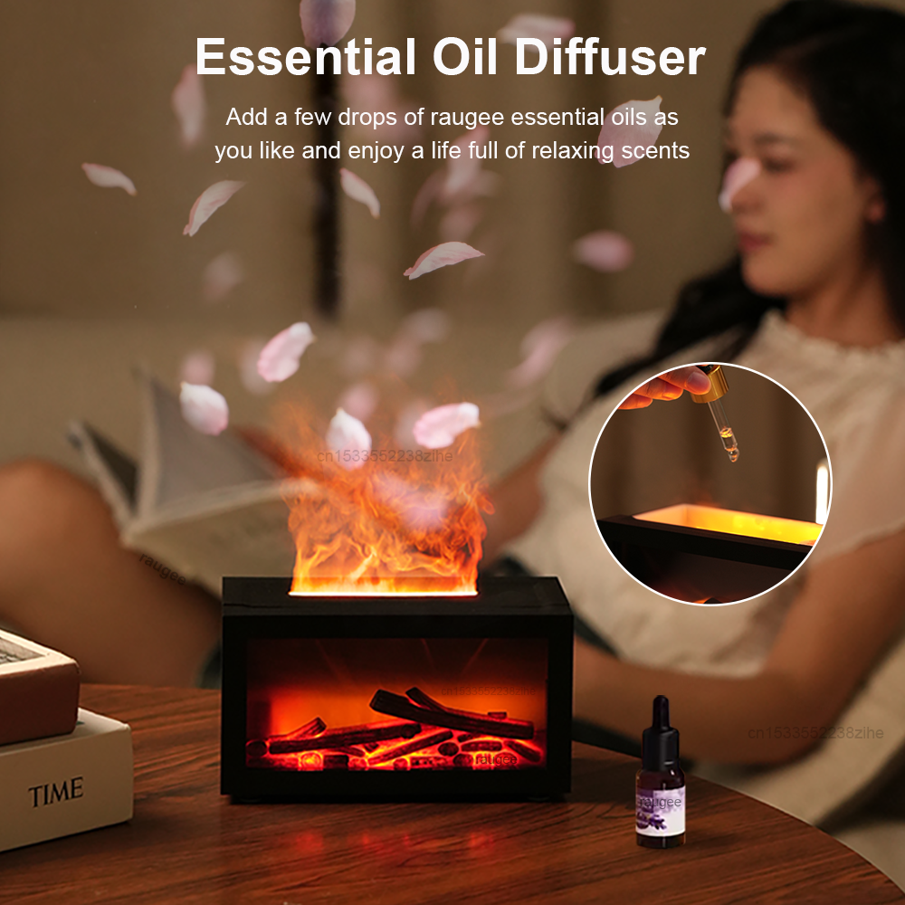 Fireplace Humidifier Aroma Flame Humidifier Fragrance
Diffuser Aromatherapy Essential Oil Diffuser Fire
Humidifier for Home Room