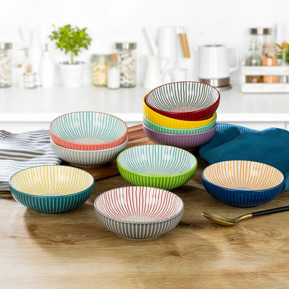 Signature Housewares Stoneware Bowls, 10 Piece